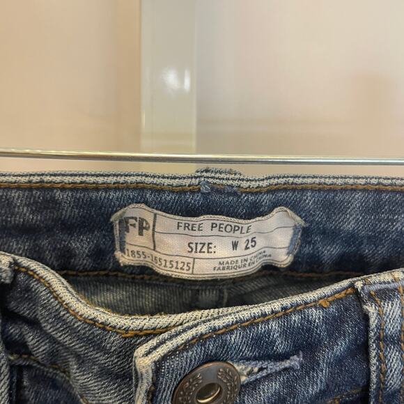 Free People Skinny Jeans - Women Size 25 - Blue - Picture 5 of 8